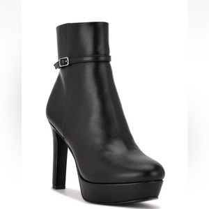 Nine West Gripe Women's High Heel Ankle Boots Black